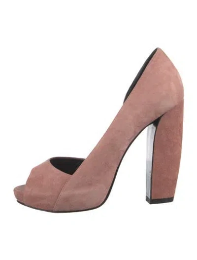 Pre-owned Pierre Hardy Suede Pumps In Pink
