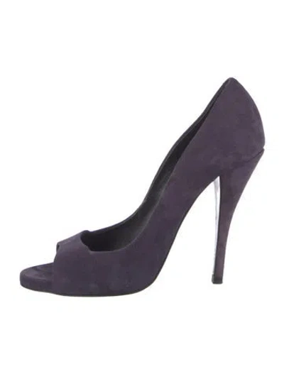 Pre-owned Pierre Hardy Suede Pumps In Purple