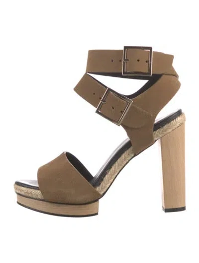 Pre-owned Pierre Hardy Suede Sandals In Brown