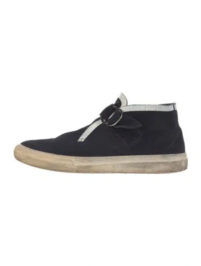 Pre-owned Pierre Hardy Suede Sneakers In Blue