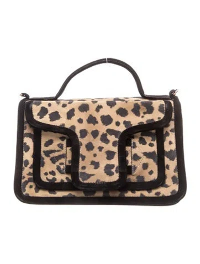 Pre-owned Pierre Hardy Suede Top Handle Bag In Brown