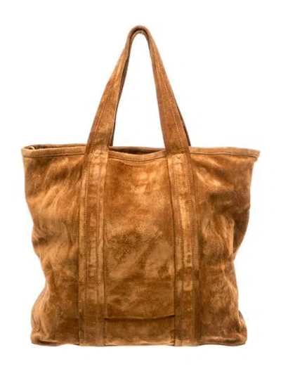 Pre-owned Pierre Hardy Suede Tote In Brown
