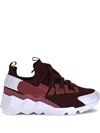 Pierre Hardy Trek Comet Lace-up Chunky Sneakers In Red