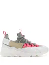 Pierre Hardy Multicolor Canvas And Leather Trek Comet Sneakers In Grey