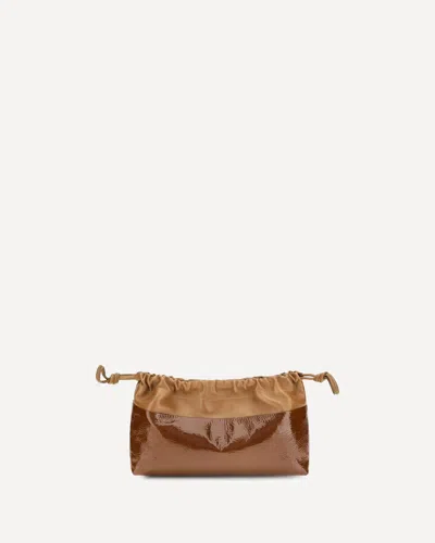 Pierre Hardy Twin Clutch Bag In Brown