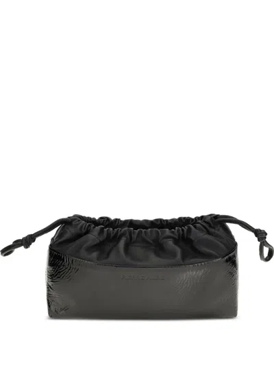 Pierre Hardy Twin Drawstring Clutch Bag In Black