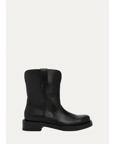 Pierre Hardy Uma Leather Mid-calf Boots In Black