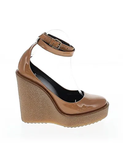 Pre-owned Pierre Hardy Wedges In Tan
