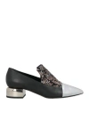 Pierre Hardy Woman Pumps Black Size 11 Leather In Black