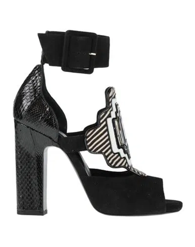 Pierre Hardy Woman Sandals Black Size 8 Calfskin
