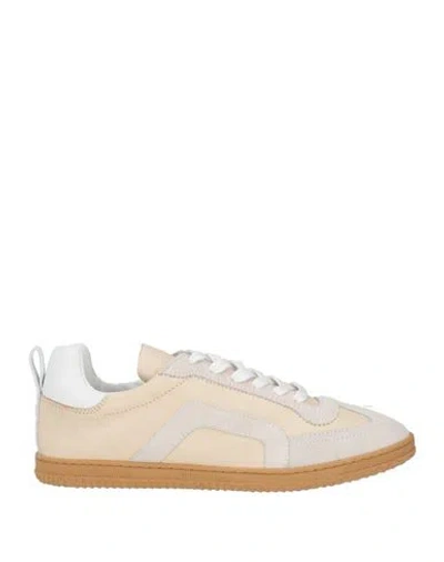 Pierre Hardy Woman Sneakers Beige Size 11 Leather In White