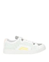 Pierre Hardy Woman Sneakers White Size 11 Leather In White