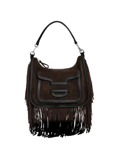 Pierre Hardy Women's Alpha Day Miss Texas Fringed Suede Shoulder Bag