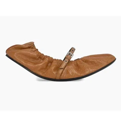 Pierre Hardy Women's Margot Patent Leather Flats In Tan In Brown