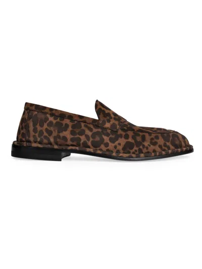 Pierre Hardy Women's Noto Leopard Print Suede Loafers In Animal Print