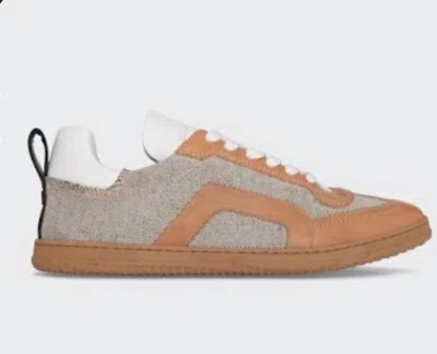 Pierre Hardy Women's Start Calf Canvas Sneakers In Tan, Beige, White In Multi