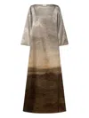 Pierre-louis Mascia Abstract-pattern Maxi Dress In Neutral