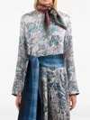 Pierre-louis Mascia Abstract-pattern Scarf In Blue