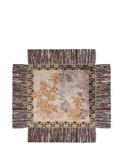 Pierre-louis Mascia Abstract-print Fringed Scarf In Multi