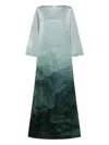 Pierre-louis Mascia Abstract-print Maxi Dress In Multi