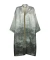 Pierre-louis Mascia Abstract-print Open-front Jacket In Gray
