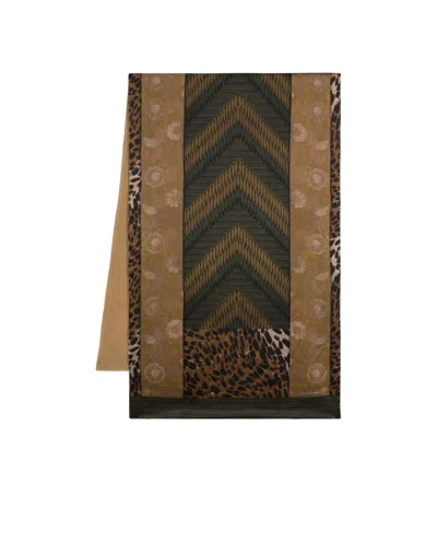 Pierre-louis Mascia Adakans Graphic-print Scarf In Black