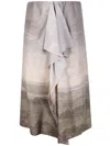 Pierre-louis Mascia Adastrgum Draped Silk-blend Skirt In Neutral