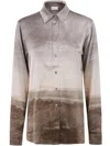Pierre-louis Mascia "adastrgum" Longsleeve Shirt Clothing In Brown