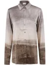 Pierre-louis Mascia "adastrgum" Longsleeve Shirt Clothing In Brown