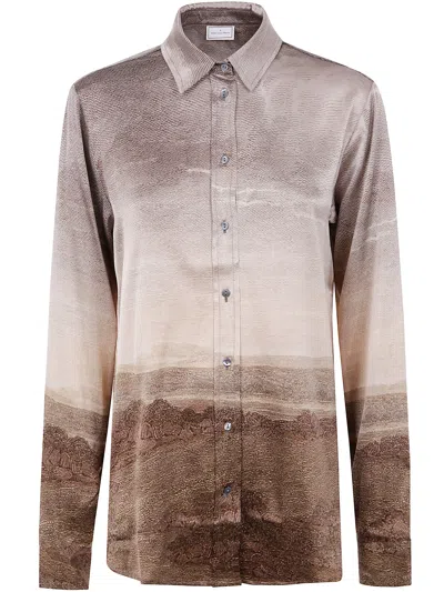 Pierre-louis Mascia Adastrgum Longsleeve Shirt In Brown