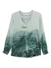 Pierre-louis Mascia Adastrgum Printed Top In Green