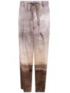 Pierre-louis Mascia Landscape-print Drawstring Trousers In Multi