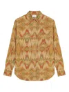 Pierre-louis Mascia All-over Pattern Cotton Shirt In Multi