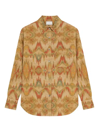 Pierre-louis Mascia All-over Pattern Cotton Shirt In Multi