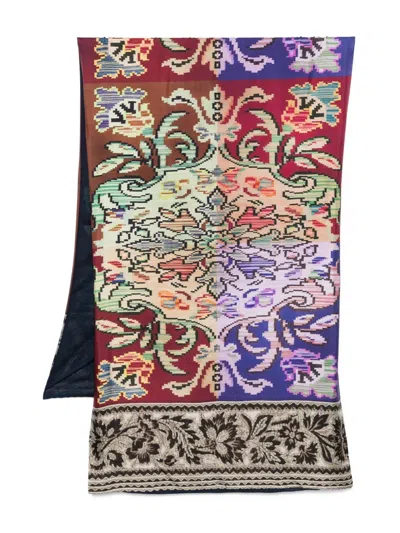Pierre-louis Mascia All-over Print Scarf In Brown