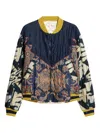 Pierre-louis Mascia Aloada Quilted Bomber Jacket In Blue