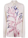 Pierre-louis Mascia Printed Silk Shirt In Neutral