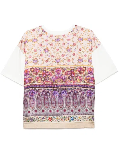 Pierre-louis Mascia Aloe Floral Print T-shirt In White