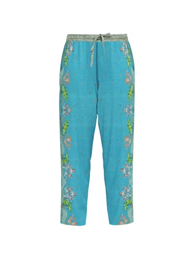 Pierre-louis Mascia Aloe Floral Trousers In Multi