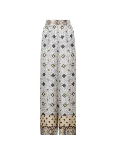 Pierre-louis Mascia Aloe Geometric-print Palazzo Pants In Multi