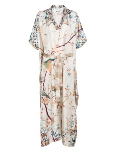 PIERRE-LOUIS MASCIA ALOE KAFTAN DRESS