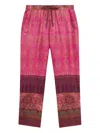 Pierre-louis Mascia Aloe Paisley-print Drawstring Trousers In Multi