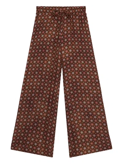Pierre-louis Mascia Aloe Palazzo Pants In Multi