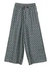 Pierre-louis Mascia Aloe Palazzo Trousers In Gray