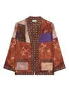Pierre-louis Mascia Aloe Patchwork Printed Silk Tunic