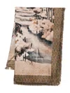 Pierre-louis Mascia Alopie Printed Fringed Scarf