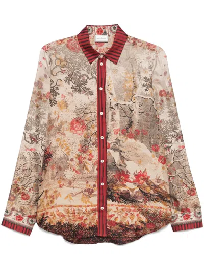 Pierre-louis Mascia Aloe Shirt In Neutrals