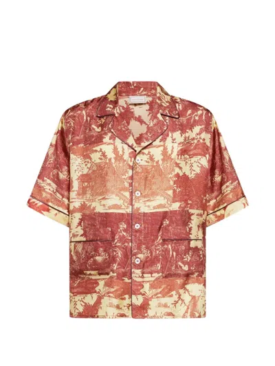 Pierre-louis Mascia Aloe Short-sleeve Shirt In Multi