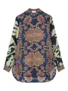Pierre-louis Mascia Aloe Silk Shirt In Blue