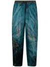 Pierre-louis Mascia Pierre Louis Mascia Women Wide Leg Trousers Aloe In Blue